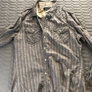 Black Rivet Long Sleeve Dress Shirt